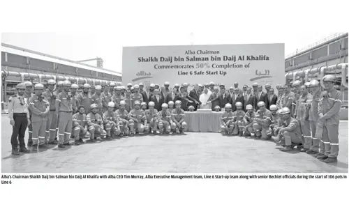 Alba announces 50pc completion on Line 6 start-up