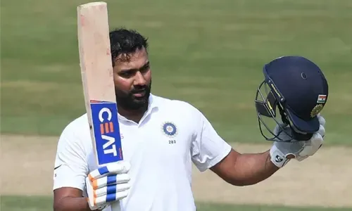 Rohit hits ton as India dominate day one