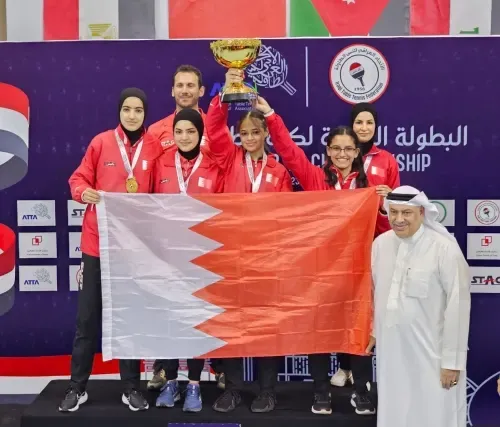 البحرين تحصد ثلاث ميداليات في البطولة العربية لتنس الطاولة