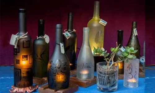 Transforming glass waste into revamped home decor