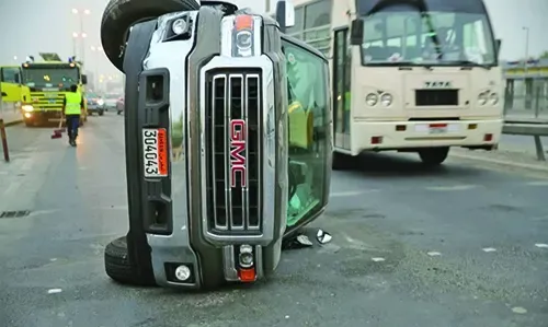 Woman hurt in road accident