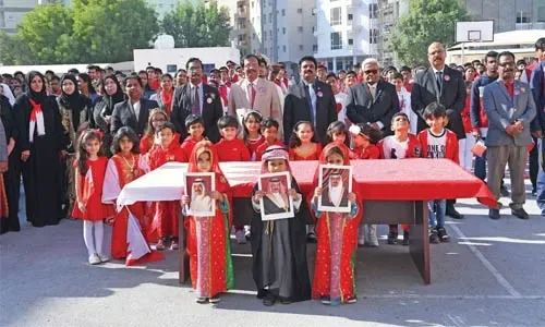 اليوم الوطني لمملكة البحرين: المدرسة الهندية الجديدة تحتفل بحماس وفخر
