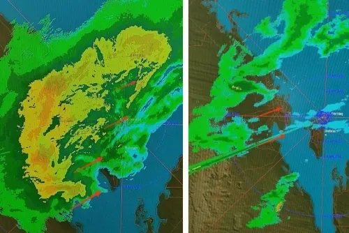 Light and Scattered Rain Expected in Some Areas as Thunderstorms Develop in Northern Waters