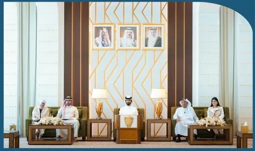 سمو الشيخ ناصر بن حمد يلتقي طلبة برنامج "جرب العمل"
