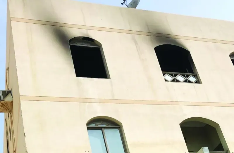 وفاة وافد إثر اندلاع حريق في سكن للعمال