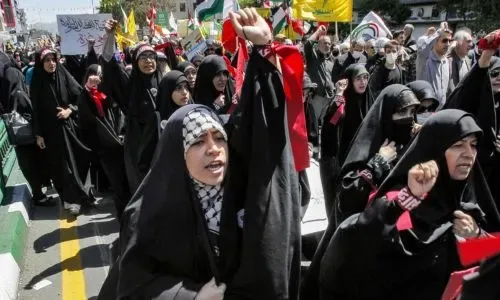الآلاف يتظاهرون دعماً للفلسطينيين في أنحاء الشرق الأوسط
