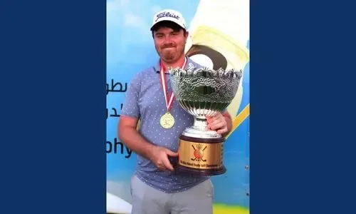 توم سلومان يتوج بلقب كأس جلالة الملك حمد للجولف