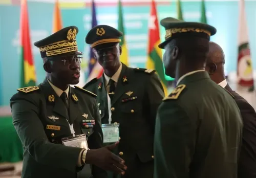 Niger coup supporters protest West African military force