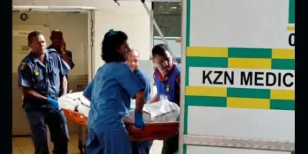 15 killed in bus-train crash in South Africa