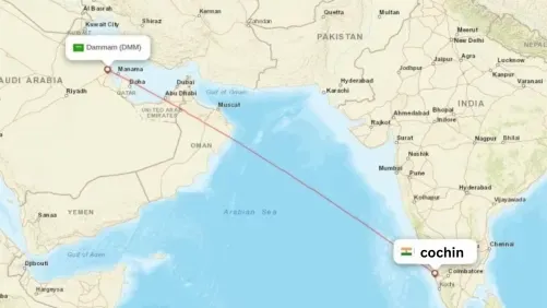 جمعية البحرين كيرالا ساماجام تنظم رحلة طيران مستأجرة من الدمام إلى كوتشين