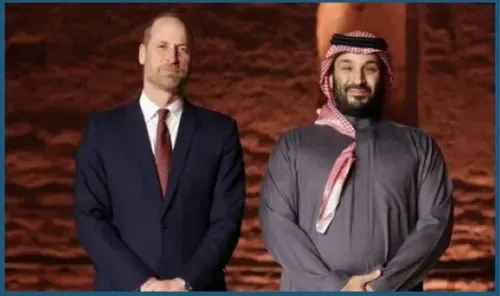 Saudi Crown Prince Receives Prince William in Diriyah