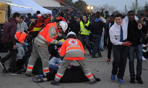 France stages chemical attack exercise at Euro venue France stages chemical attack exercise at Euro venue