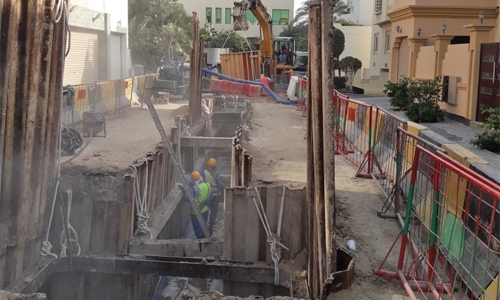 Muqaba sewerage works 65pc done