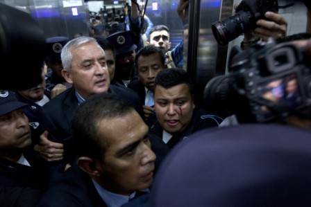 Guatemalan president in court after resigning Guatemalan president in court after resigning