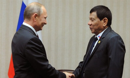 Philippines' Duterte heads to Russia in blow to US