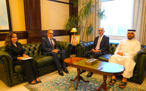 Works Minister Meets UK Envoy Works Minister Meets UK Envoy