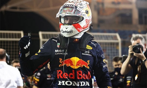 Red Bull’s star driver Max Verstappen to start at the front in today’s race
