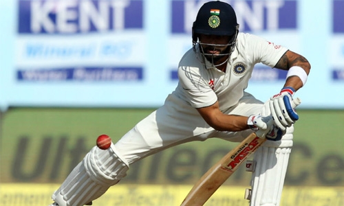 Rare duck for Kohli as India reduced to 70-3