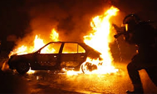 Two jailed for torching ex-Bahrain MP's car.