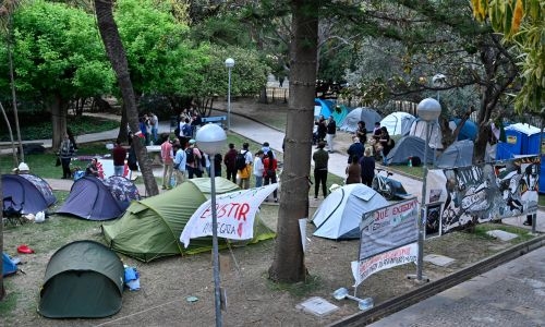 Dublin campus encampment erected in proPalestinian protest Dublin campus encampment erected in proPalestinian protest