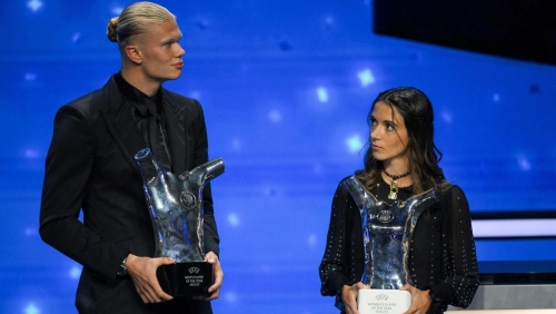 Haaland and Bonmati win UEFA Player of the Year prizes
