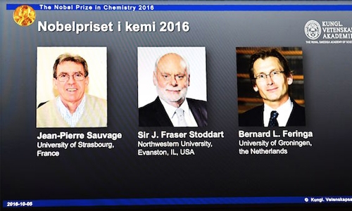 Trio win Nobel Chemistry Prize for tiny molecular machines