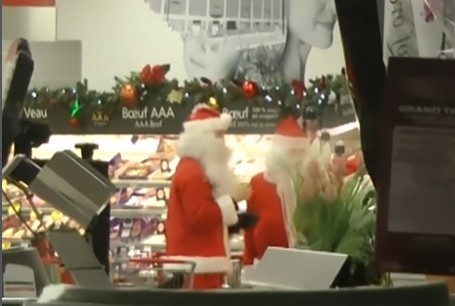 Robin Hood Santas Steal from Montreal Supermarket in Protest of Rising Costs