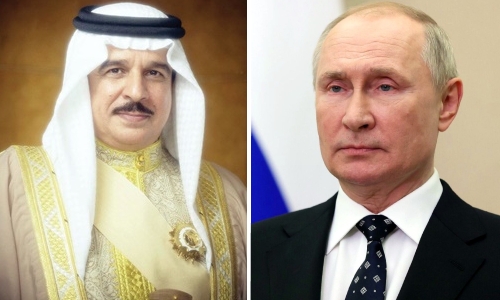 Bahrain King reviews bilateral relations with Russian President