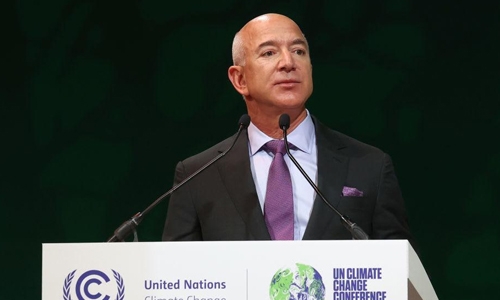 Earth seems 'finite, fragile' from space: Bezos at climate summit Earth seems 'finite, fragile' from space: Bezos at climate summit