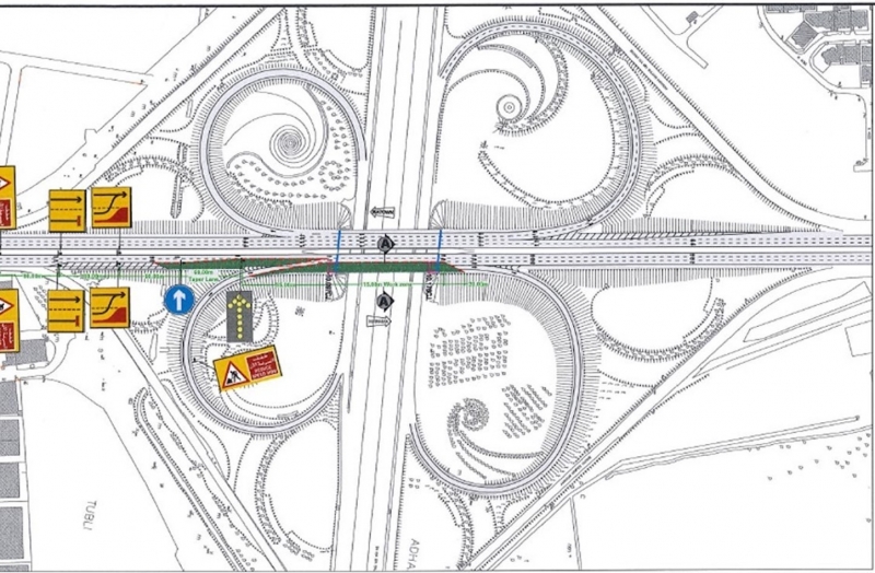 Works: Closing the right lane on Sheikh Salman Street