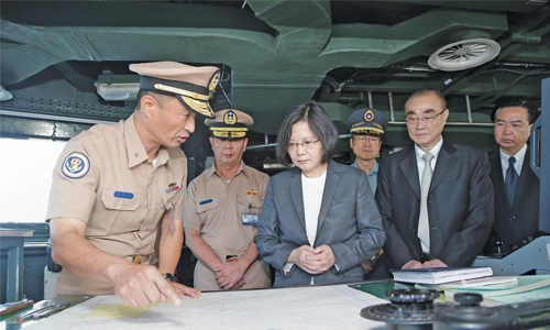 Taiwan’s warship heads for Taiping Taiwan’s warship heads for Taiping