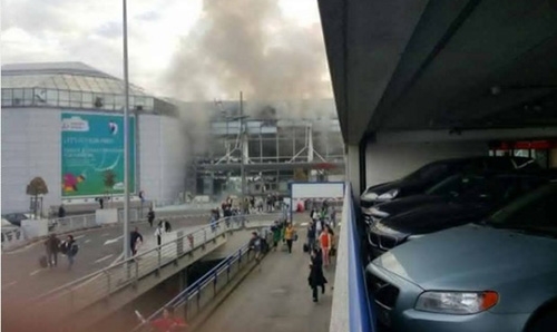 Explosions heard at Brussels airport: Belgian media Explosions heard at Brussels airport: Belgian media