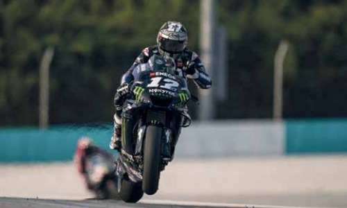 Vinales blazes to first, Marquez feels pain Vinales blazes to first, Marquez feels pain