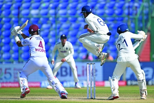India close in on Test series sweep despite West Indies fightback