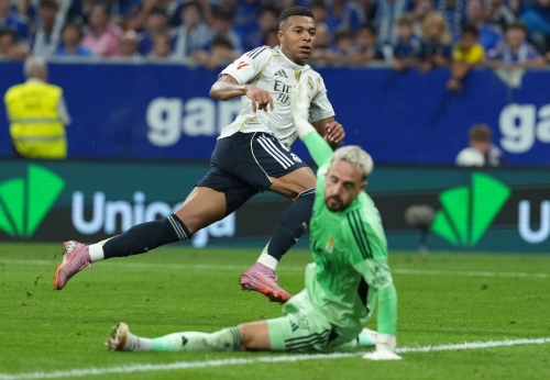 Mbappe fires Madrid to victory at Real Oviedo 