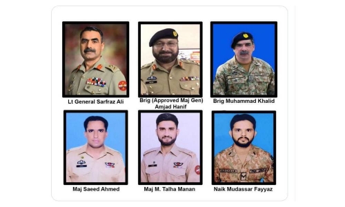 Six senior Pakistan army officials die in Balochistan helicopter crash