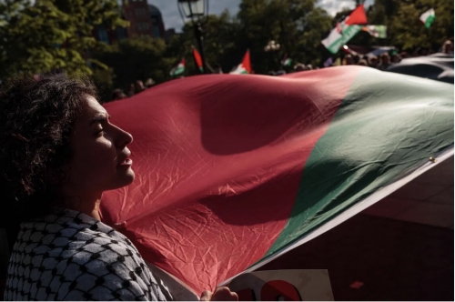 Activists arrested after Palestinian banner displayed on Eiffel Tower