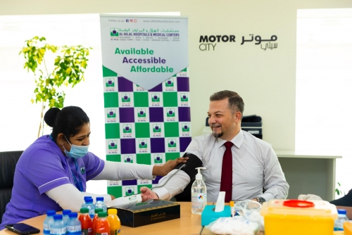 Motorcity Bahrain Hosts Free Health Drive for Employees in Partnership with Al Hilal Hospital