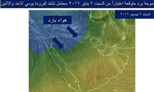 Cold, stormy weather to prevail from tomorrow