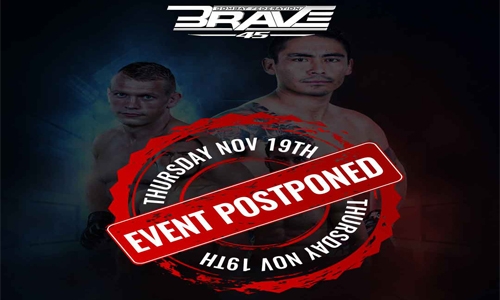 BRAVE CF 45 postponed to November 19