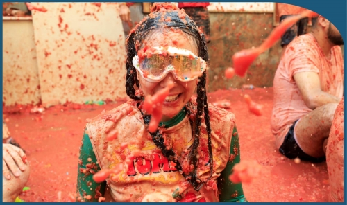 Buñol Turns Red as Thousands Celebrate 80th La Tomatina Festival Buñol Turns Red as Thousands Celebrate 80th La Tomatina Festival