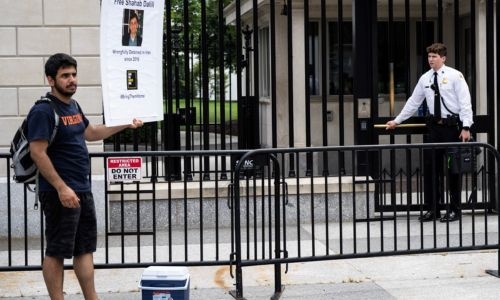 Father, son on hunger strike in Iran prison, outside White House Father, son on hunger strike in Iran prison, outside White House