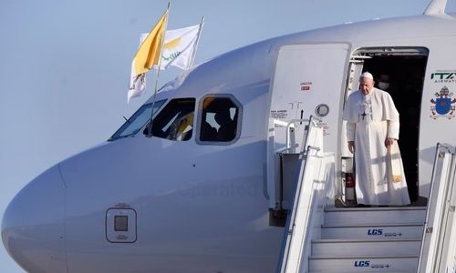 ITA is flying Pope Francis to Bahrain on an Airbus A330 today ITA is flying Pope Francis to Bahrain on an Airbus A330 today