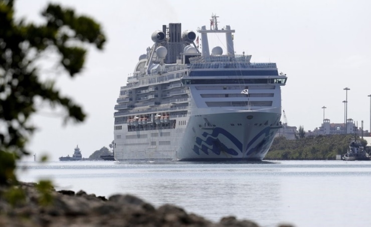 Another cruise ship with virus victims docks in Florida