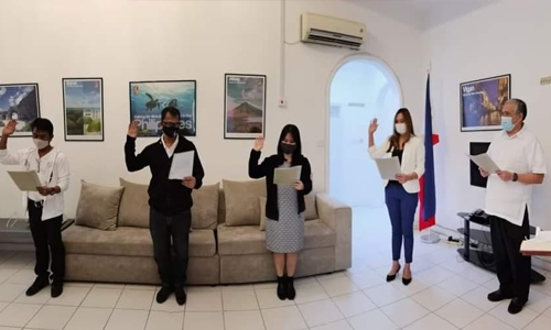 Filipino Creatives Bahrain receives certificate of recognition from Philippine Embassy