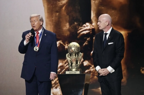 Trump to Present World Cup Trophy at Final, Says Infantino Trump to Present World Cup Trophy at Final, Says Infantino