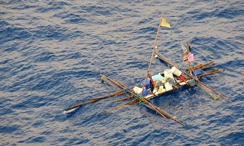 Five men and the sea