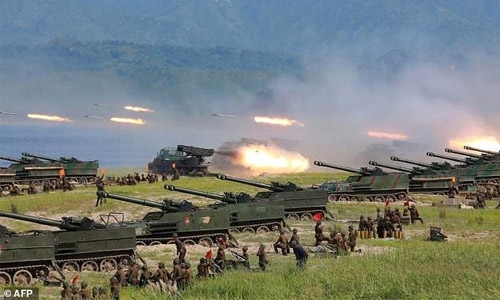 North Korea fires short-range missiles