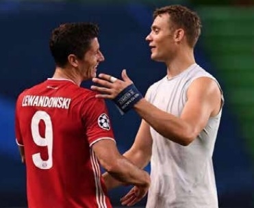 Lewandowski, Neuer and De Bruyne nominated for UEFA player prize Lewandowski, Neuer and De Bruyne nominated for UEFA player prize