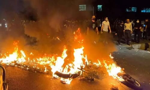 New protest flares as Iran sends more troops New protest flares as Iran sends more troops